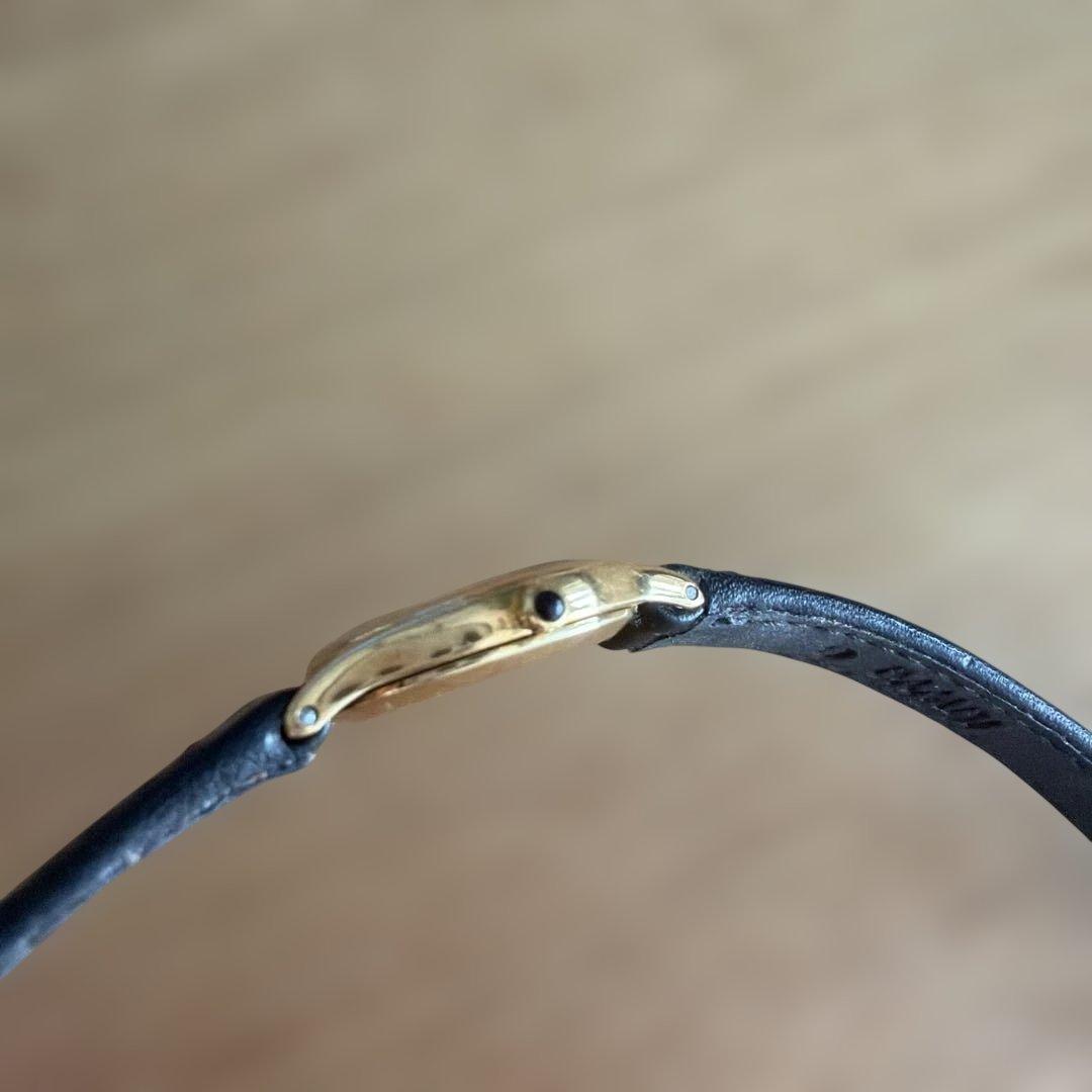 SEIKO EXCELINE 18KT 金無垢 1F20-0100 稼働品