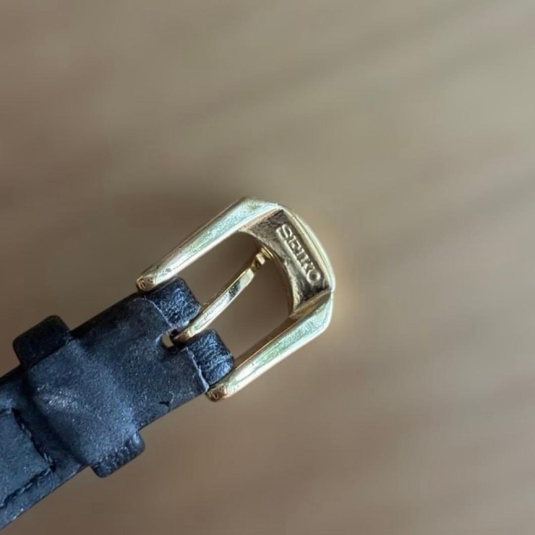 SEIKO EXCELINE 18KT 金無垢 1F20-0100 稼働品