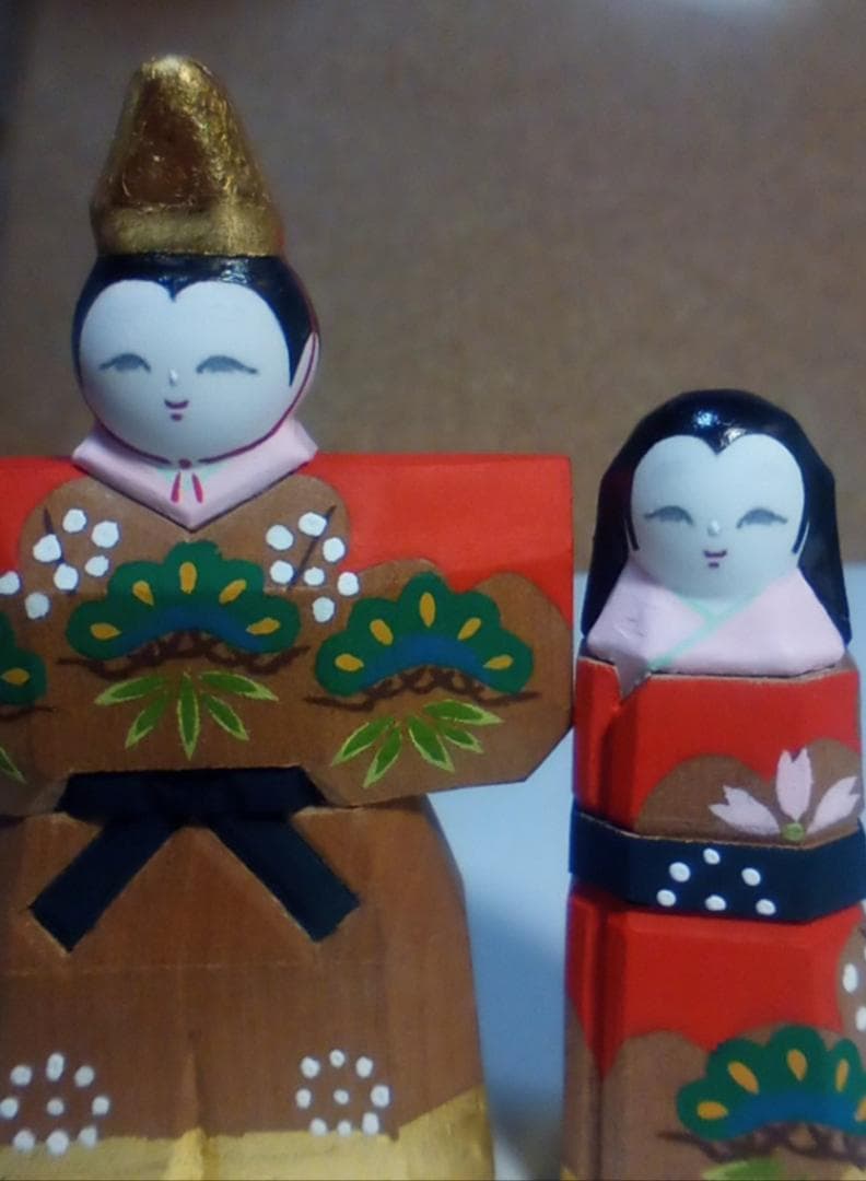 奈良一刀彫　立雛２号　青紫園 晃 作　その②