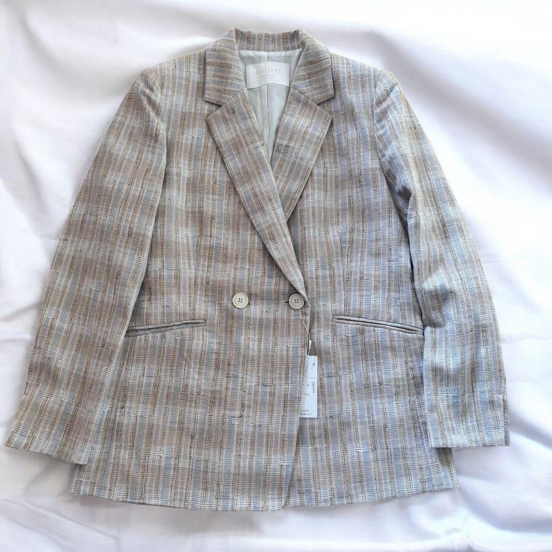 ✨新品タグ付き✨ボールジィ　カラープラッドツイード ダブルブレストジャケット