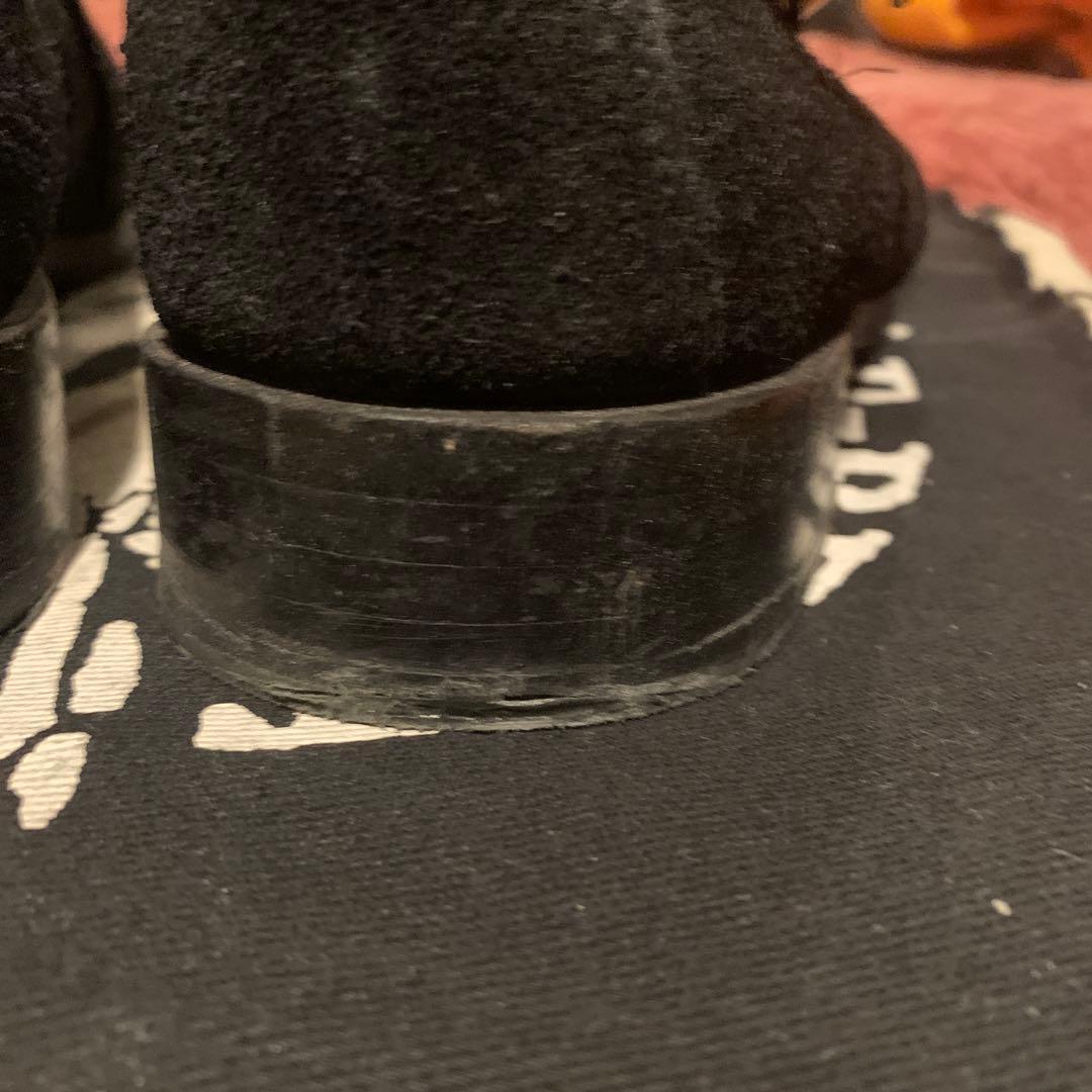 undercover ジョニオ愛用　ブラックスエードアンクルブーツ