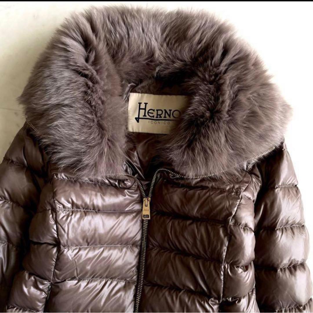 HERNO✨FOXファーダウンコート