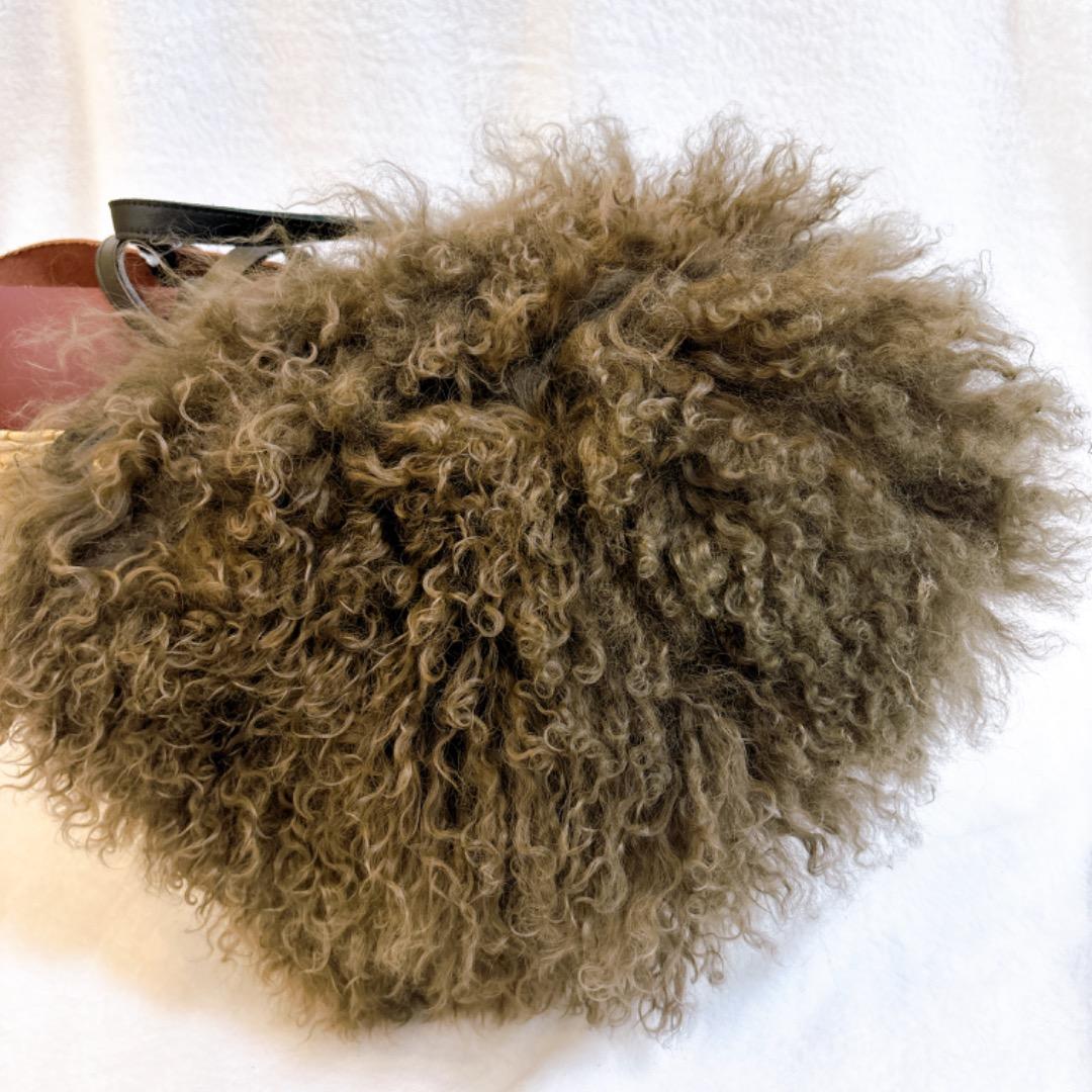 【新品】ikot イコット レザートートバッグかごバッグ2way ファーフラップ