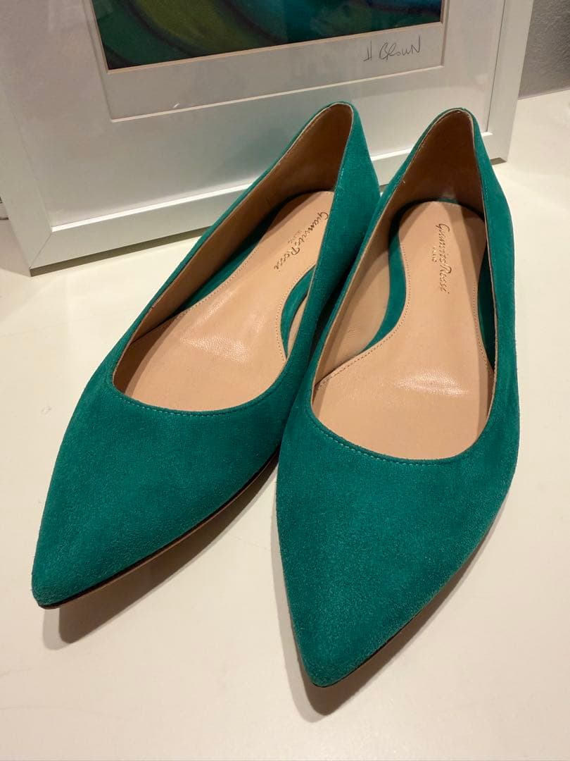 【美品】Gianvito Rossi 37 フラットシューズ