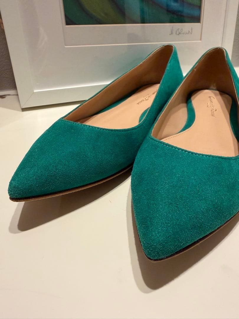 【美品】Gianvito Rossi 37 フラットシューズ