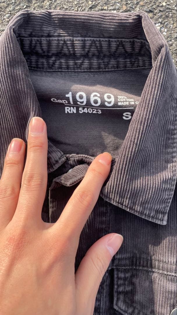 00s OLD GAP トラッカーデニムジャケット Sサイズ ダークグレー