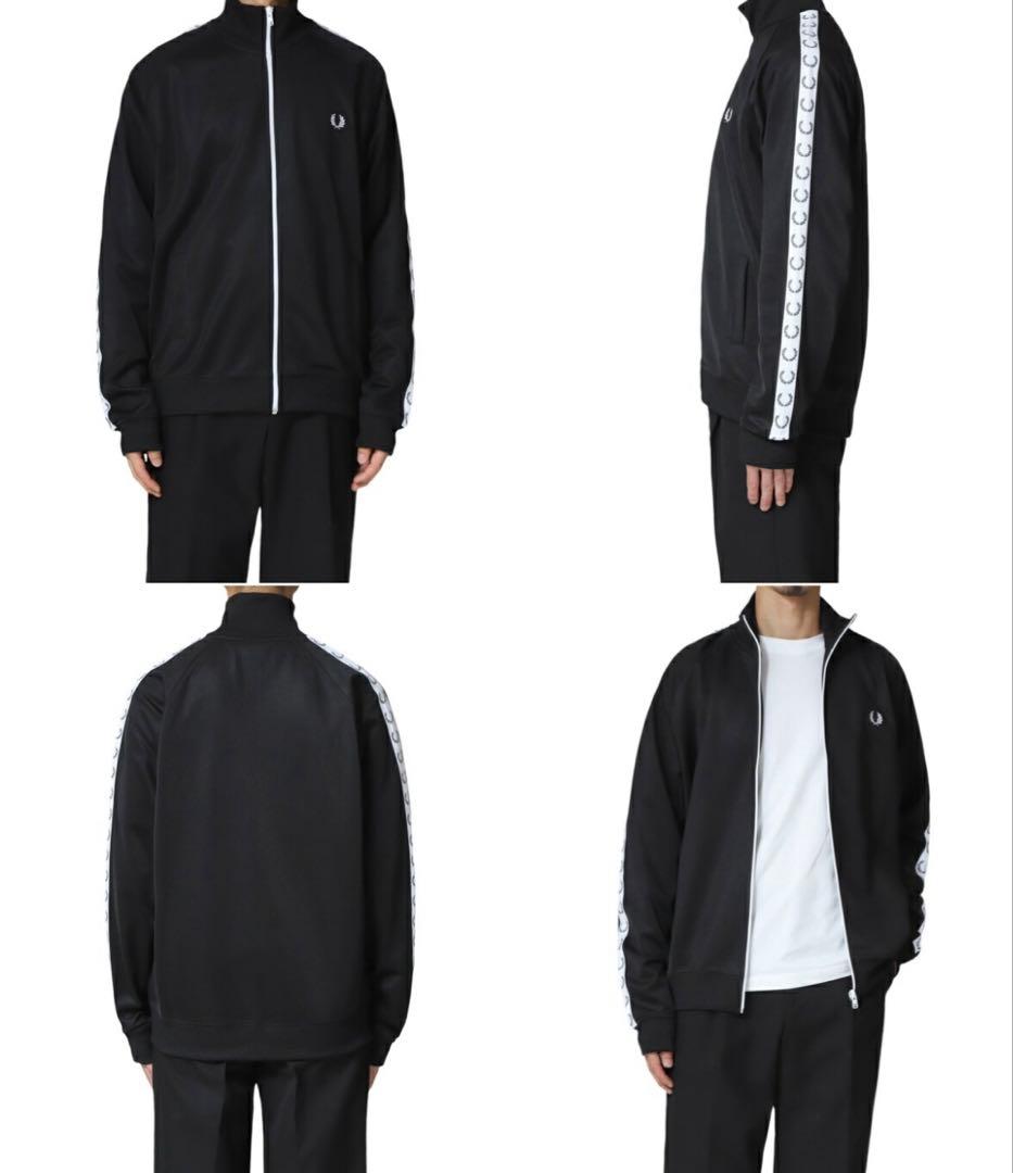 Fred Perry ブラック フルジップジャケット　ジャージ