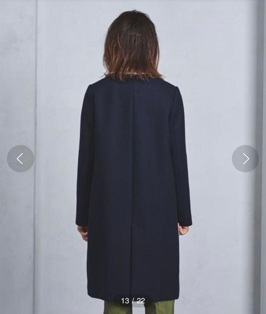 【とり】UNITEDARROWS Vネック ノーカラーコート