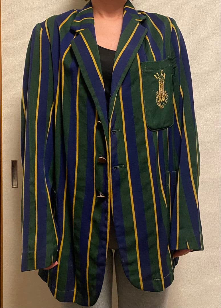 一点もの UK ヴィンテージ スクールジャケット（50〜70年代頃）＋マフラー