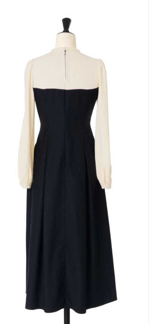 ハーリップトゥー Bicolor Draped Dress ワンピース モカ