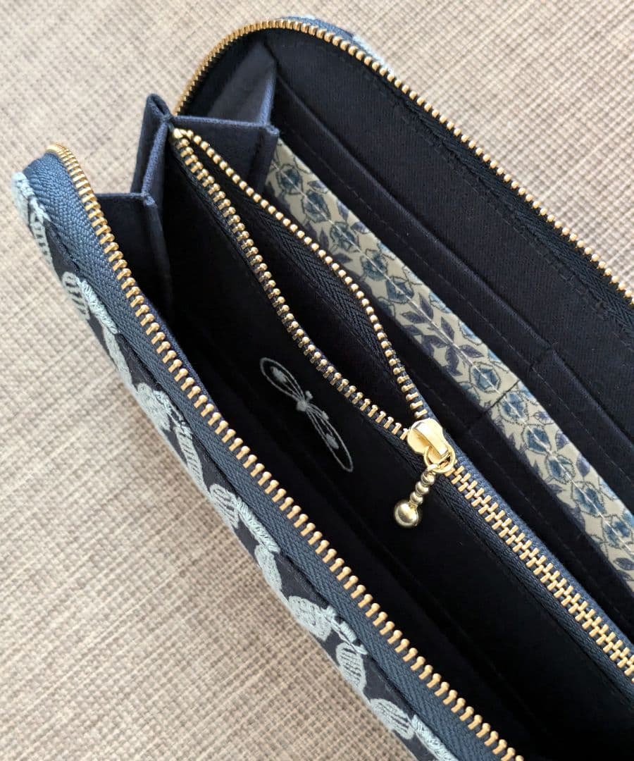 ミナペルホネン pomppia ポンピア 長財布 ハンドメイド