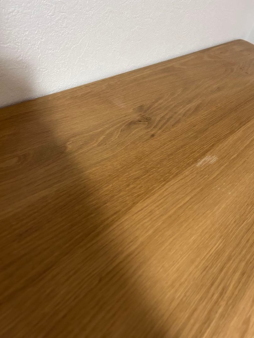 【販売終了】無印良品　オーク無垢材デスク　引出・足元棚