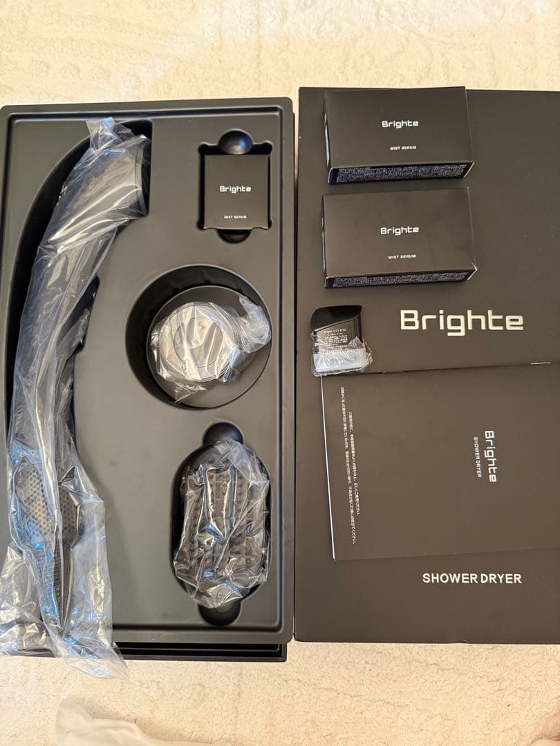 Brighte SHOWER DRYER ミストセラム6個付き