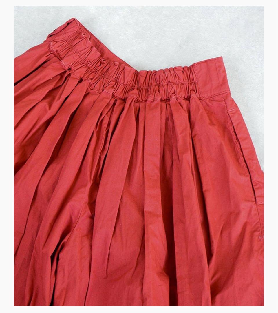 美品⭐︎HARVESTY 赤 バルーン　キュロット 日本製