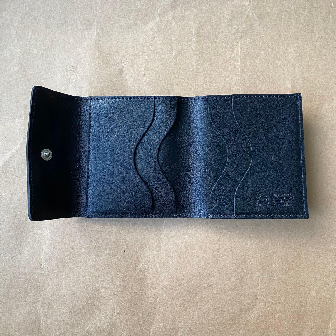 折り財布　ミニ財布　三つ折り財布　ケース　小銭入れ　ブラック