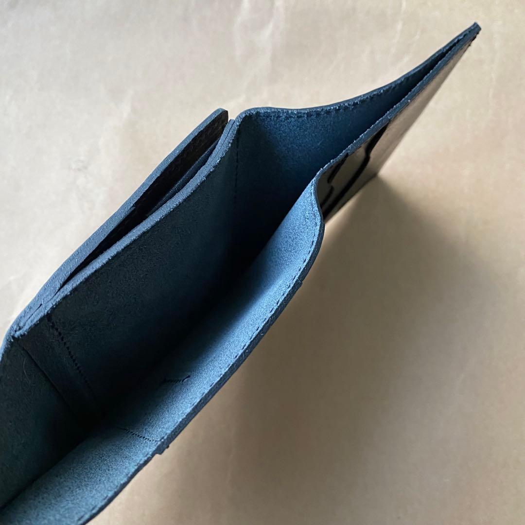 折り財布　ミニ財布　三つ折り財布　ケース　小銭入れ　ブラック