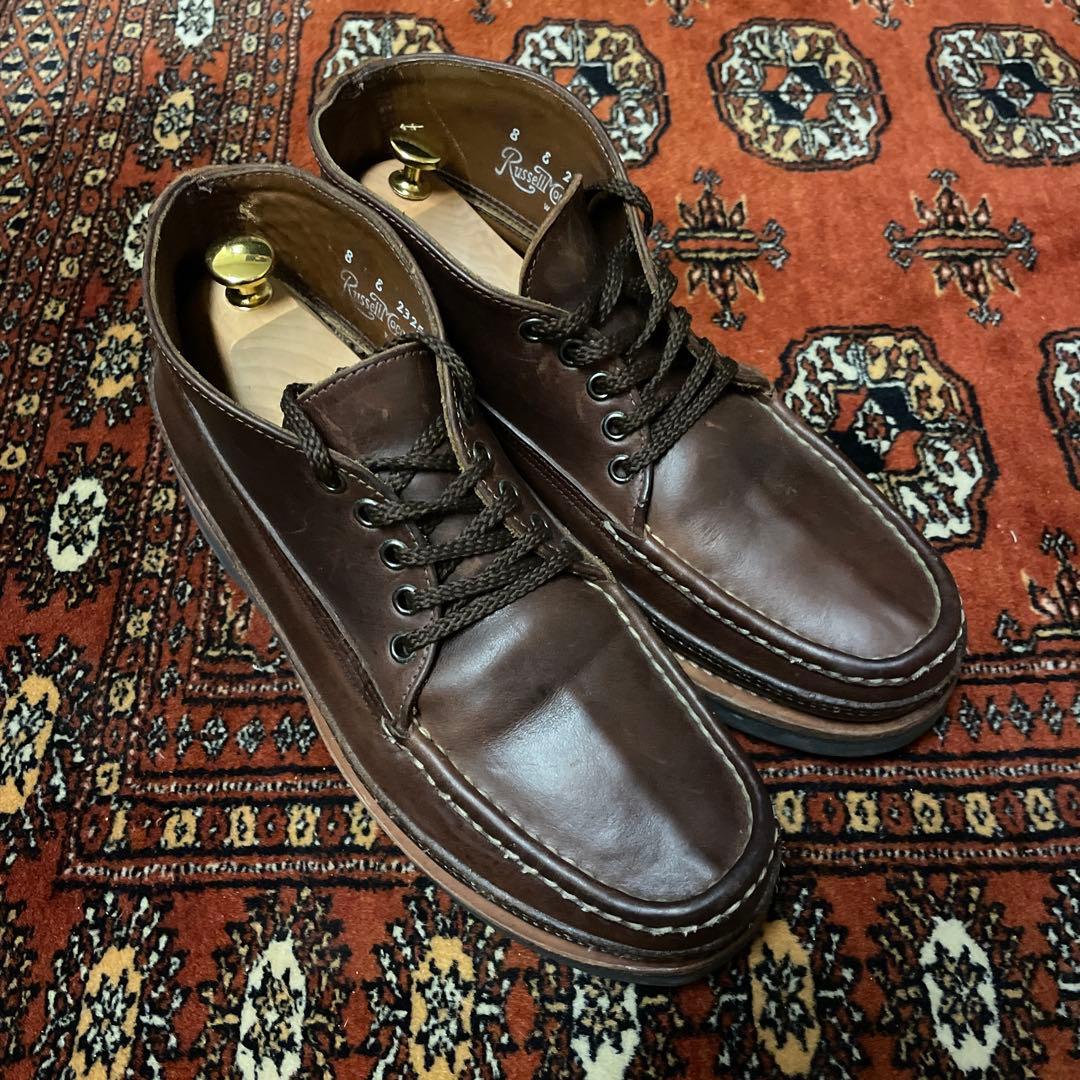 【8E 美品】RUSSELLMOCCASIN ラッセルモカシン　トリプルヴァンプ