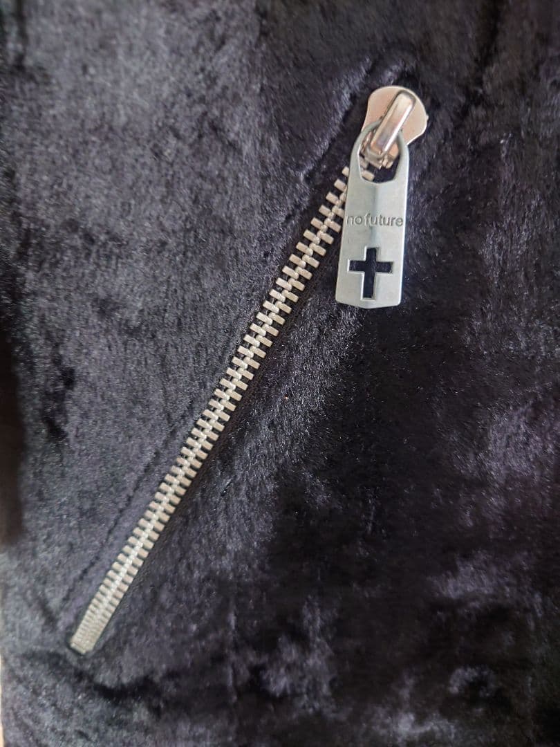 no future フェイクファーロングコート