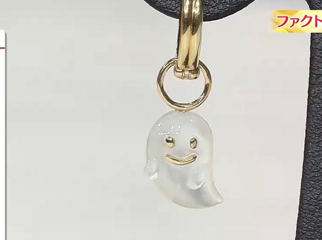 GSTV K18YG 白蝶貝 Gem Ghostシングルチャーム