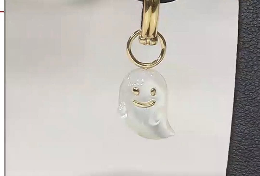 GSTV K18YG 白蝶貝 Gem Ghostシングルチャーム