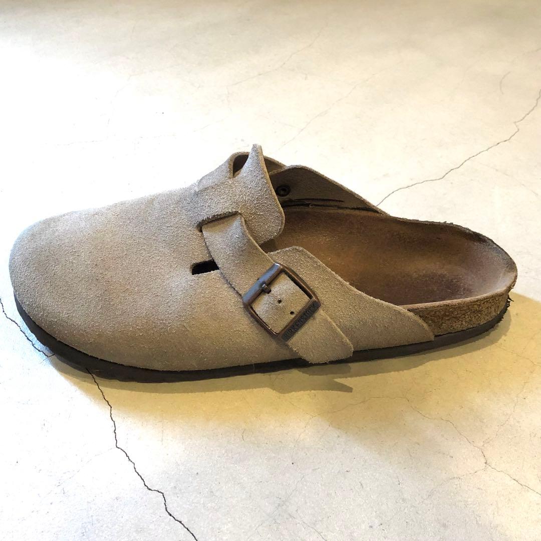 ビルケンシュトック　ボストン　サンド　スウェード　ナロー幅　42 ドイツ製