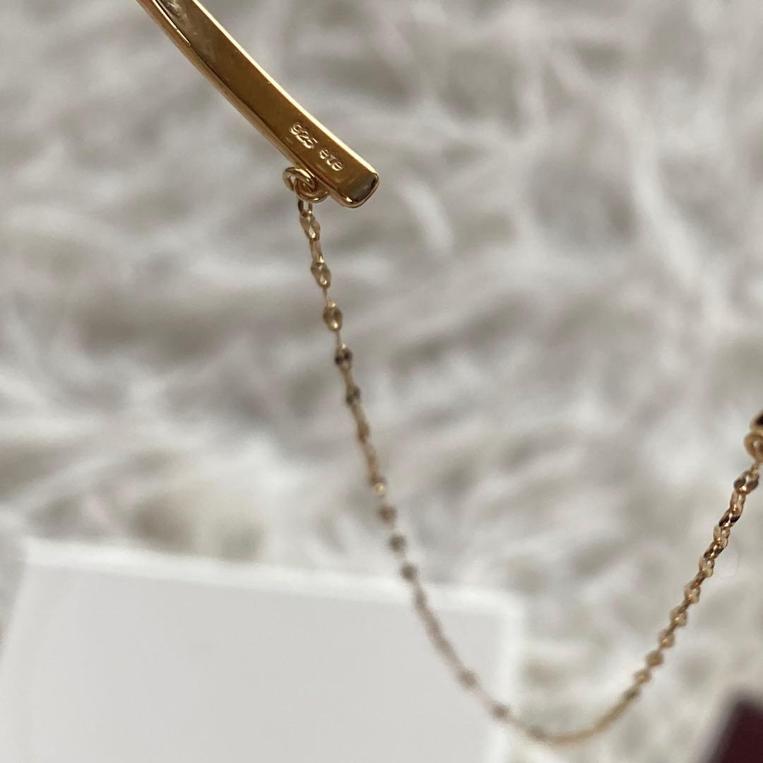 美品　ete(エテ) バングル ツイスト&チェーン　ゴールド　925