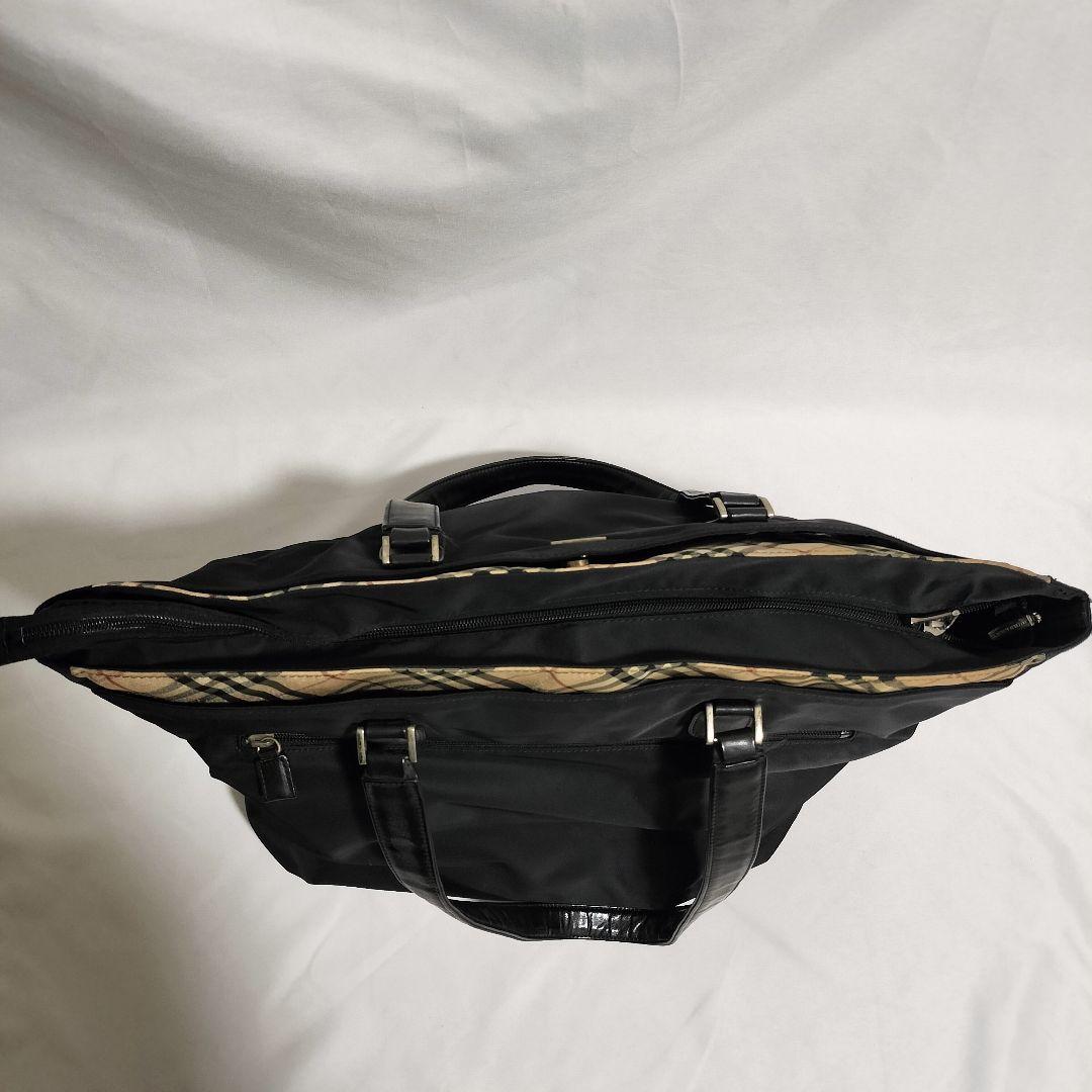 BURBERRY　大容量 トートバッグ　ノバチェック　ナイロン　防水