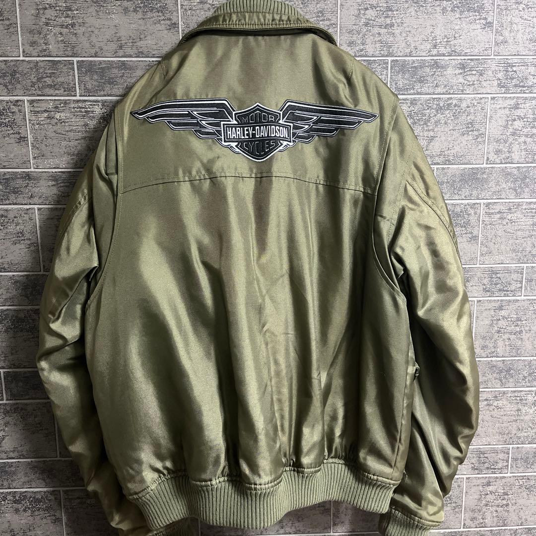 HARLEY-DAVIDSON オリーブ フライトジャケット