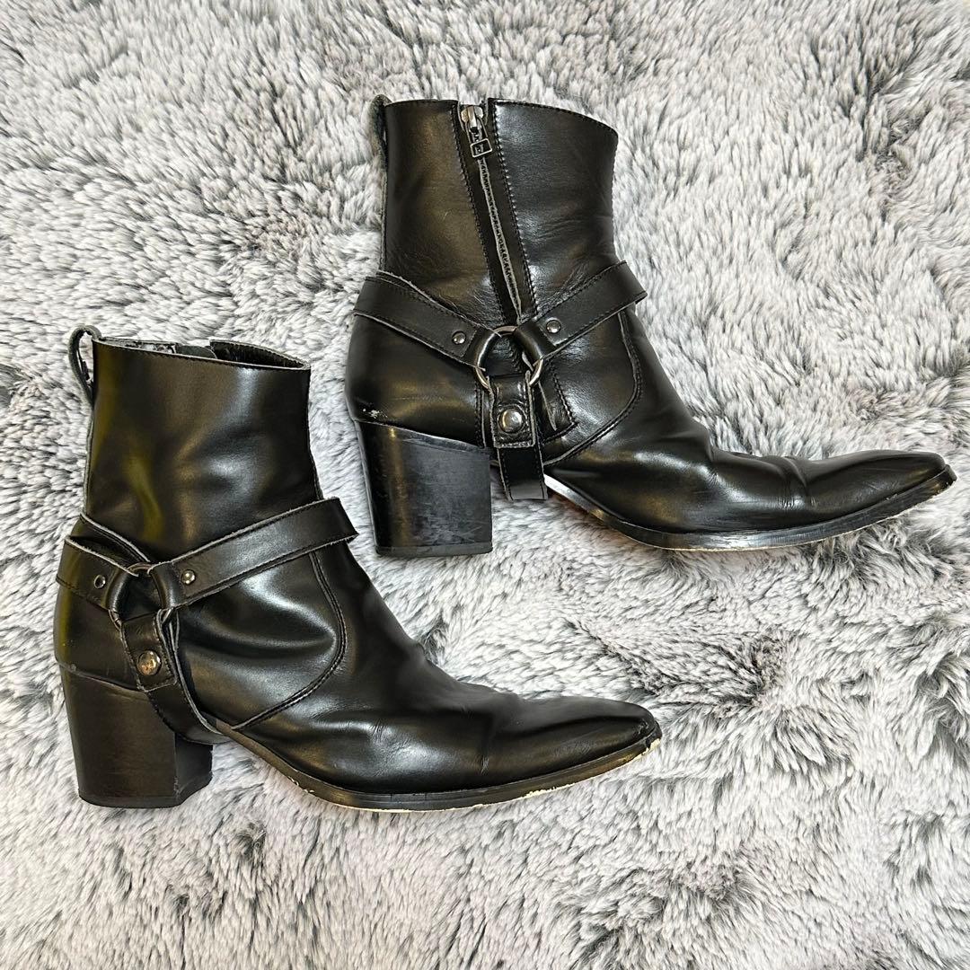 BUFFALO BOBS ZIGGY ブラックジッパーブーツ 43