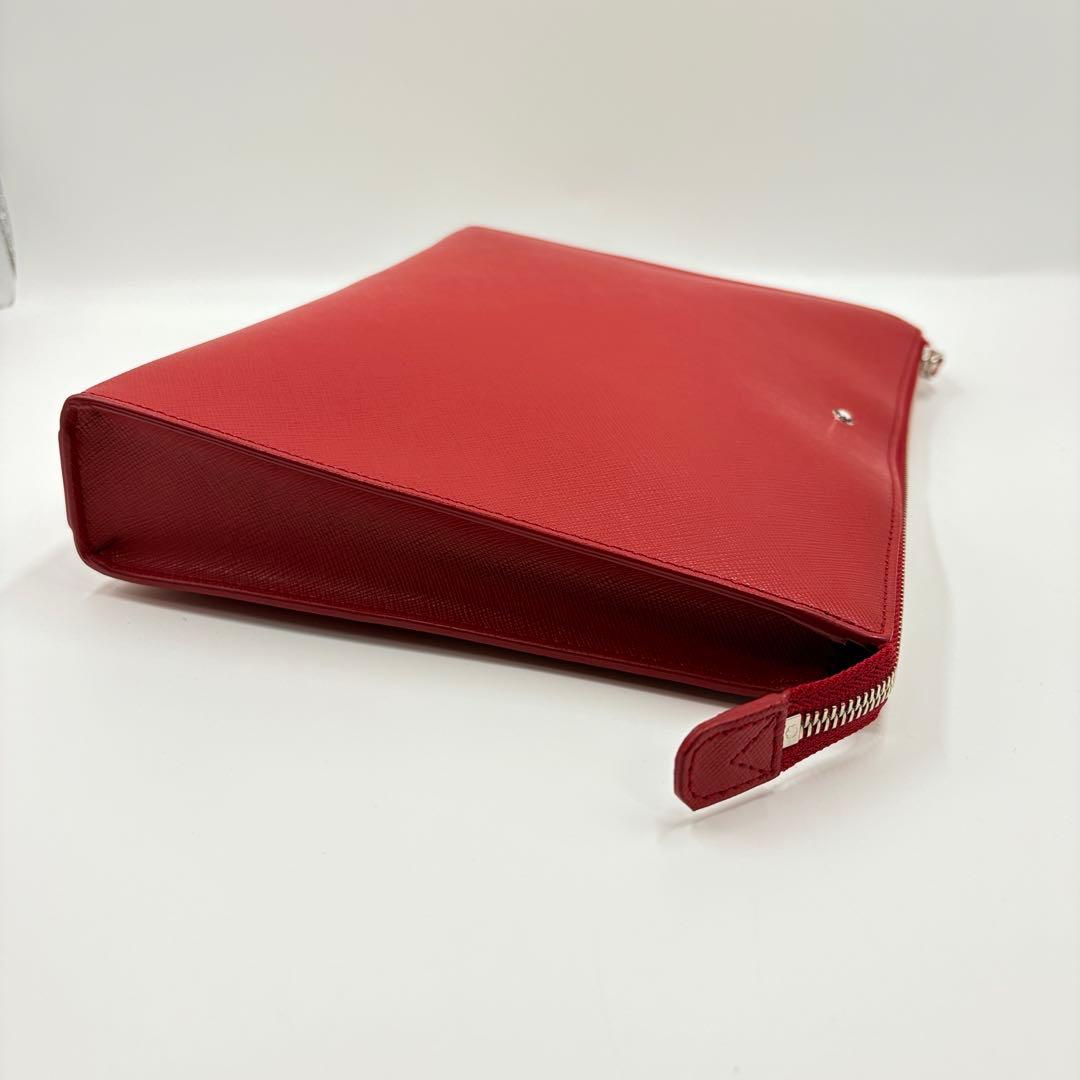 モンブラン montblanc sartorial クラッチバック 赤　保存袋付