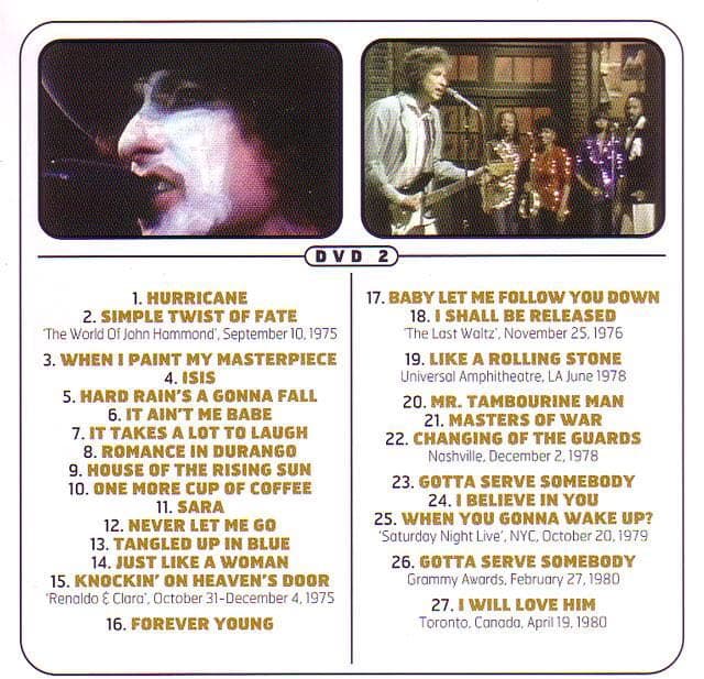 6DVD！Bob Dylan/Genuine Telecasts '63-'02