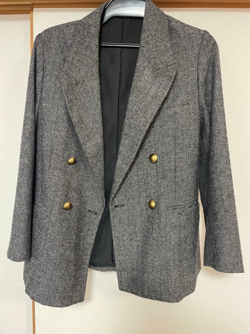Mila Owen 金釦ダブルブレストツイードブレザー　美品