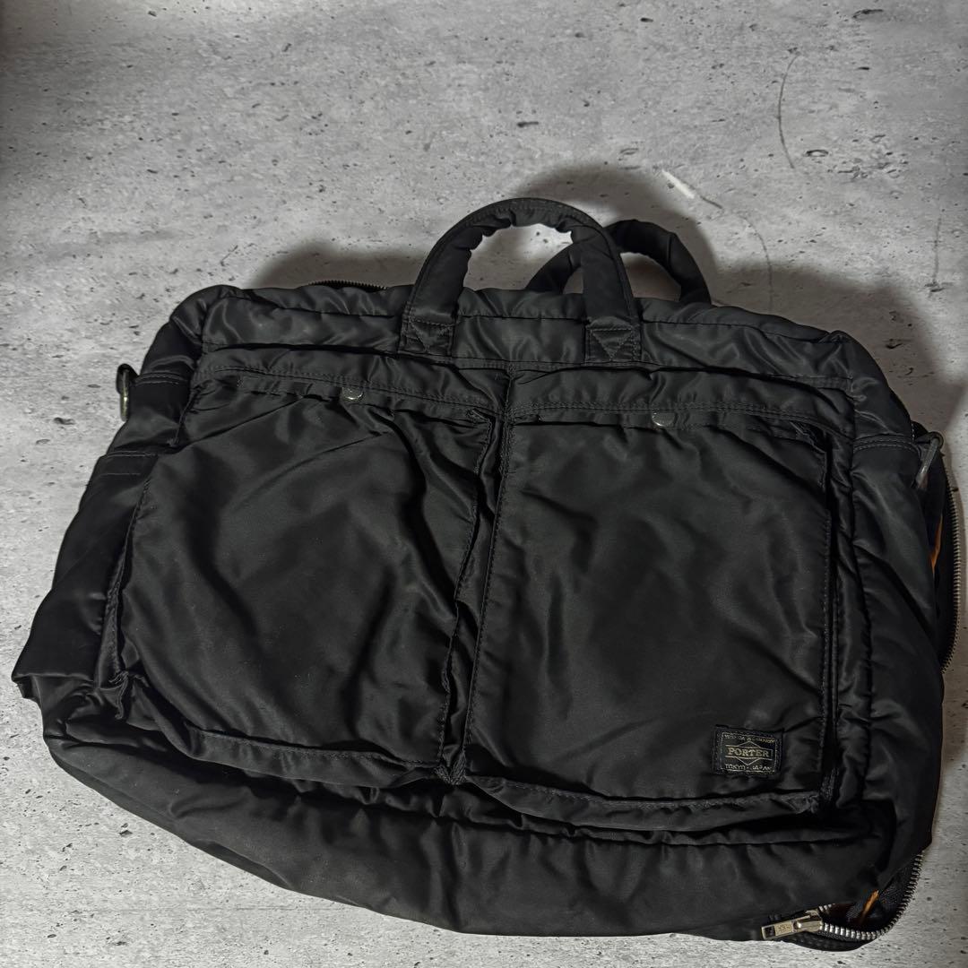 PORTER タンカー オーバーナイト ブリーフケース 2層 大容量 ボストン