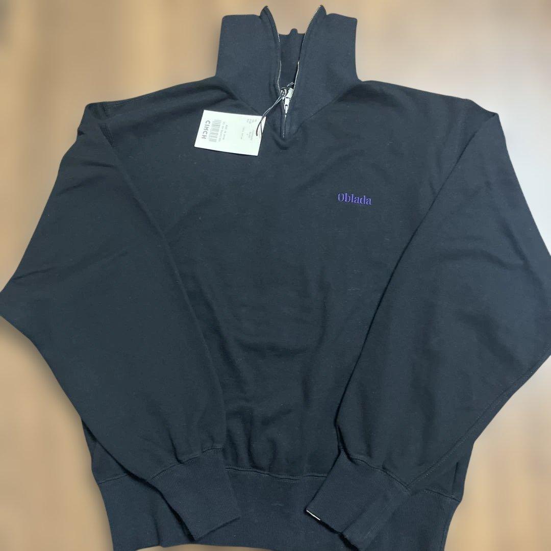 タグ付き　新品　Obladaハーフジップ スウェット