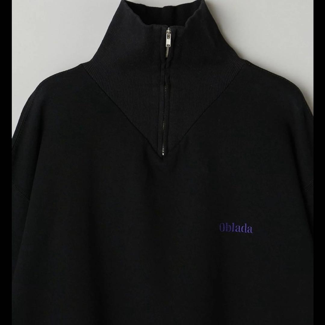 タグ付き　新品　Obladaハーフジップ スウェット