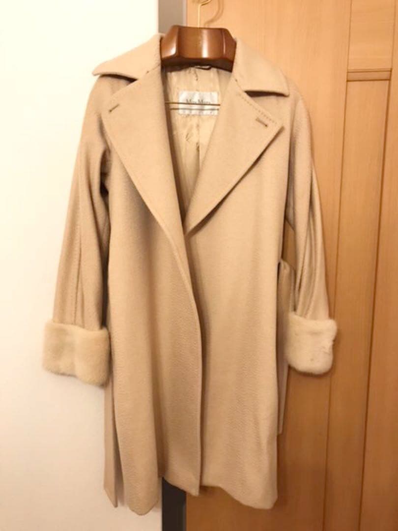 ！本日限定お値下げ！【美品】クリーニング済　マックスマーラ　ファー付ロングコート