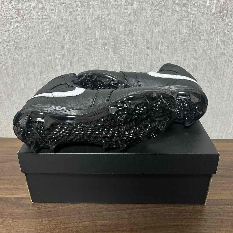 NIKE Jordan 1 Mid TD 26cm アメフト スパイク ブラック