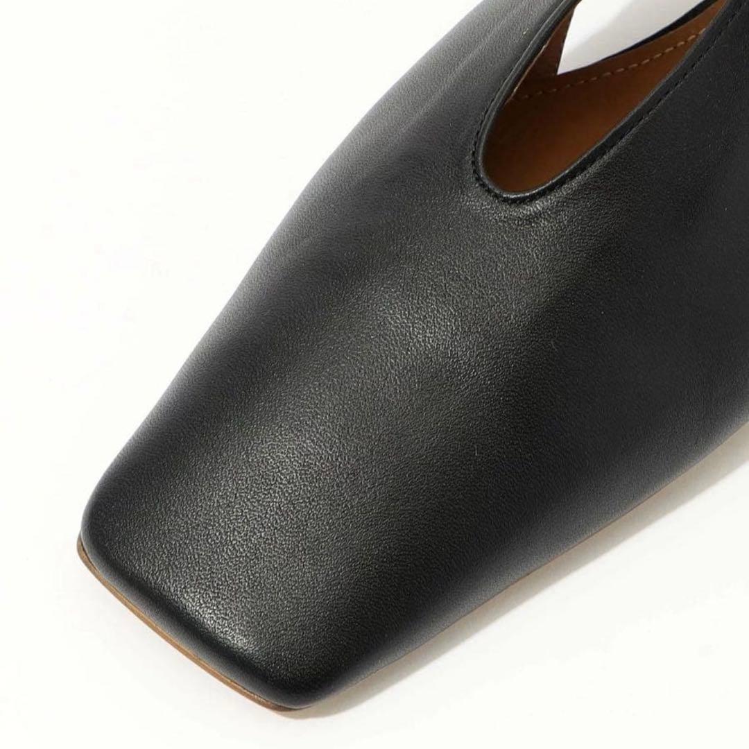 a*a様 ピッピシック アンバーココ レザー フラットシューズ 37