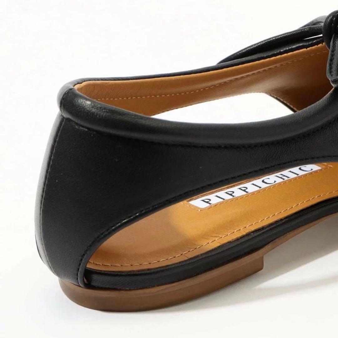 a*a様 ピッピシック アンバーココ レザー フラットシューズ 37