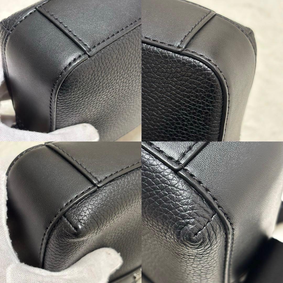 美品 マイケルコース レザー カメラバッグ ショルダーバッグ シボ革 ブラック