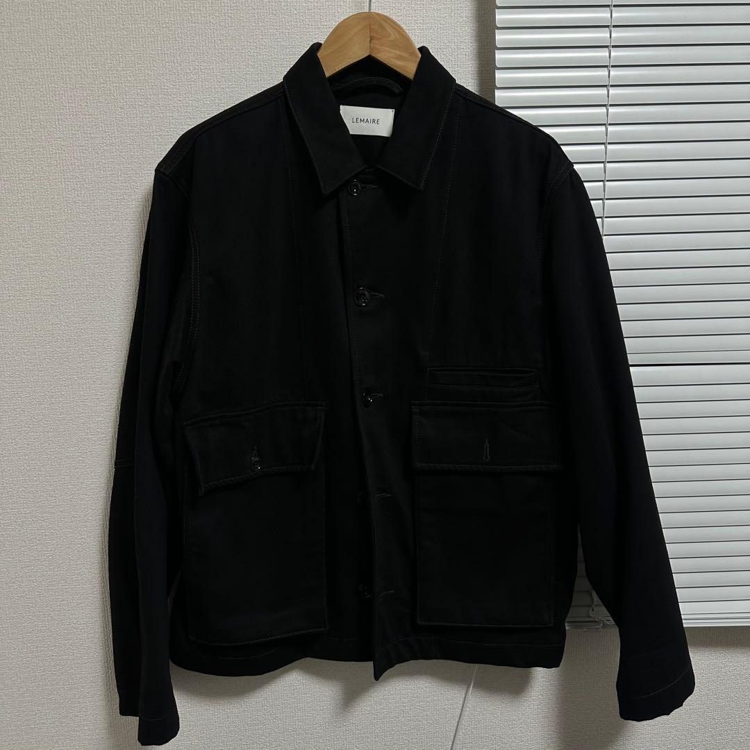 ジャケット・アウター LEMAIRE BOXY JACKET black denim