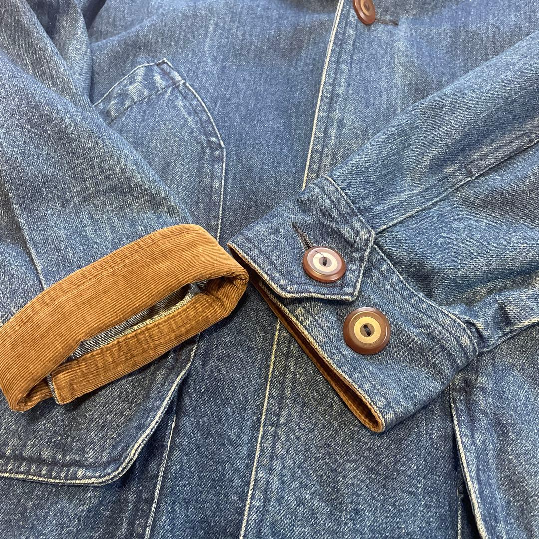 80's Eddie Bauerハンティングジャケットカバーオール黒タグUS古着