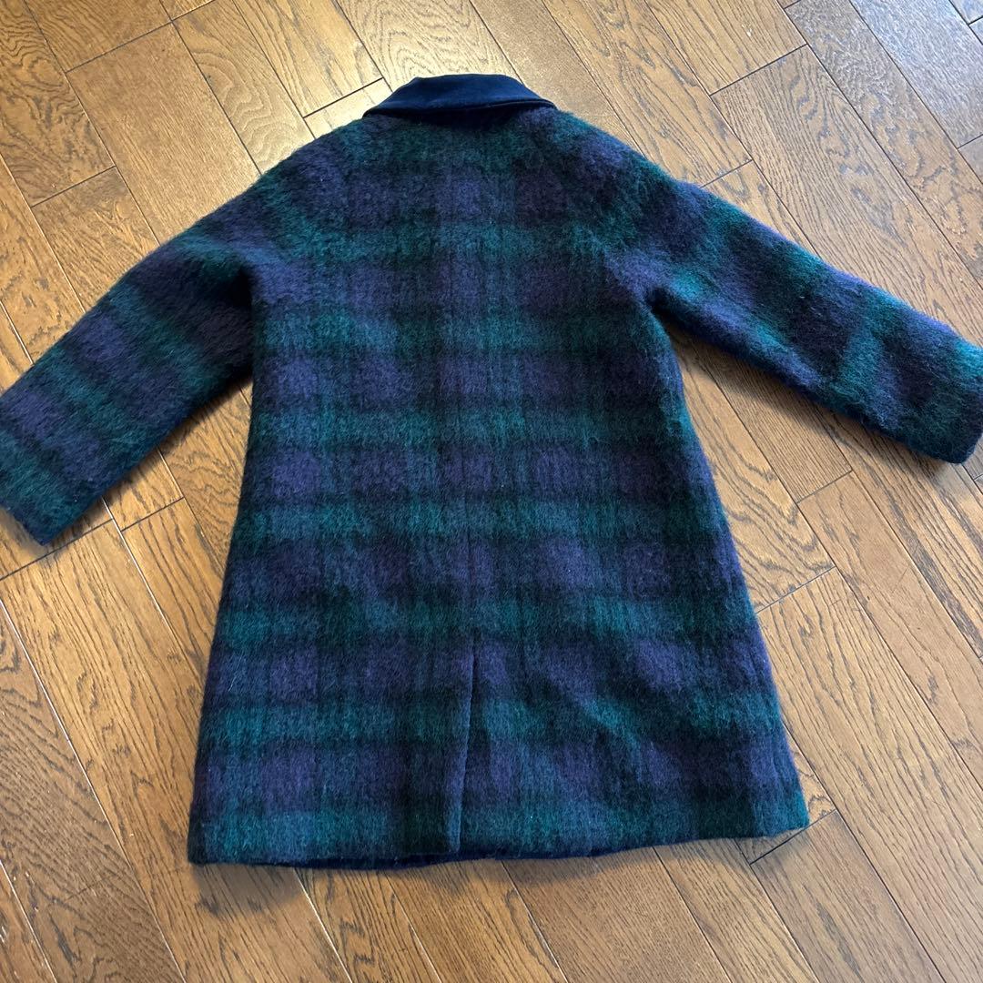 familiar ファミリアモヘアチェックコート130