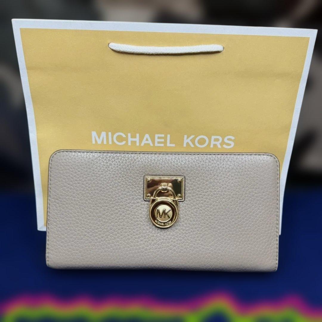 杏*※様 MICHAEL　KORS マイケルコースメタルロゴロングジップ長財布
