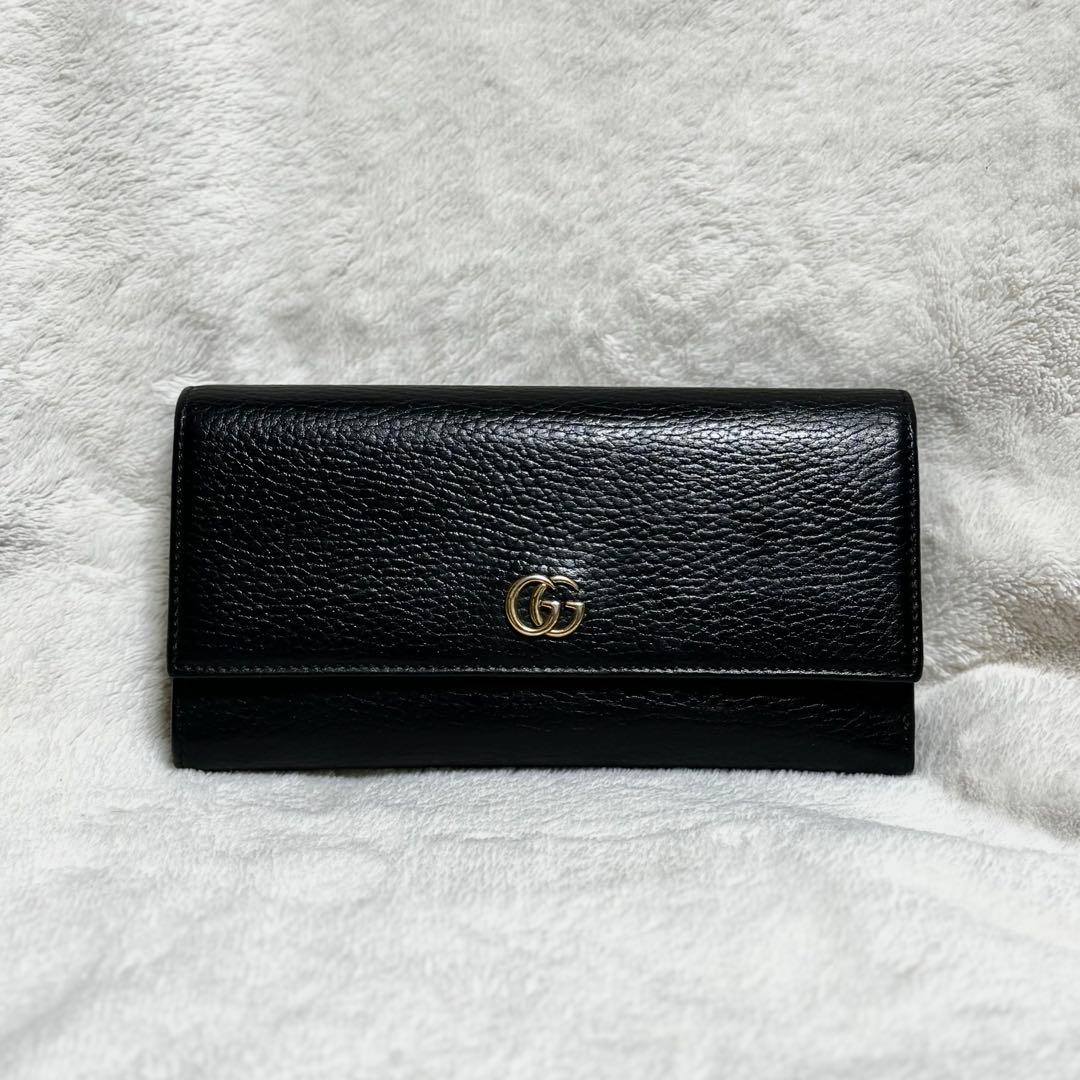 GUCCI グッチ長財布　ダブルG コンチネンタルウォレット　バイカラー