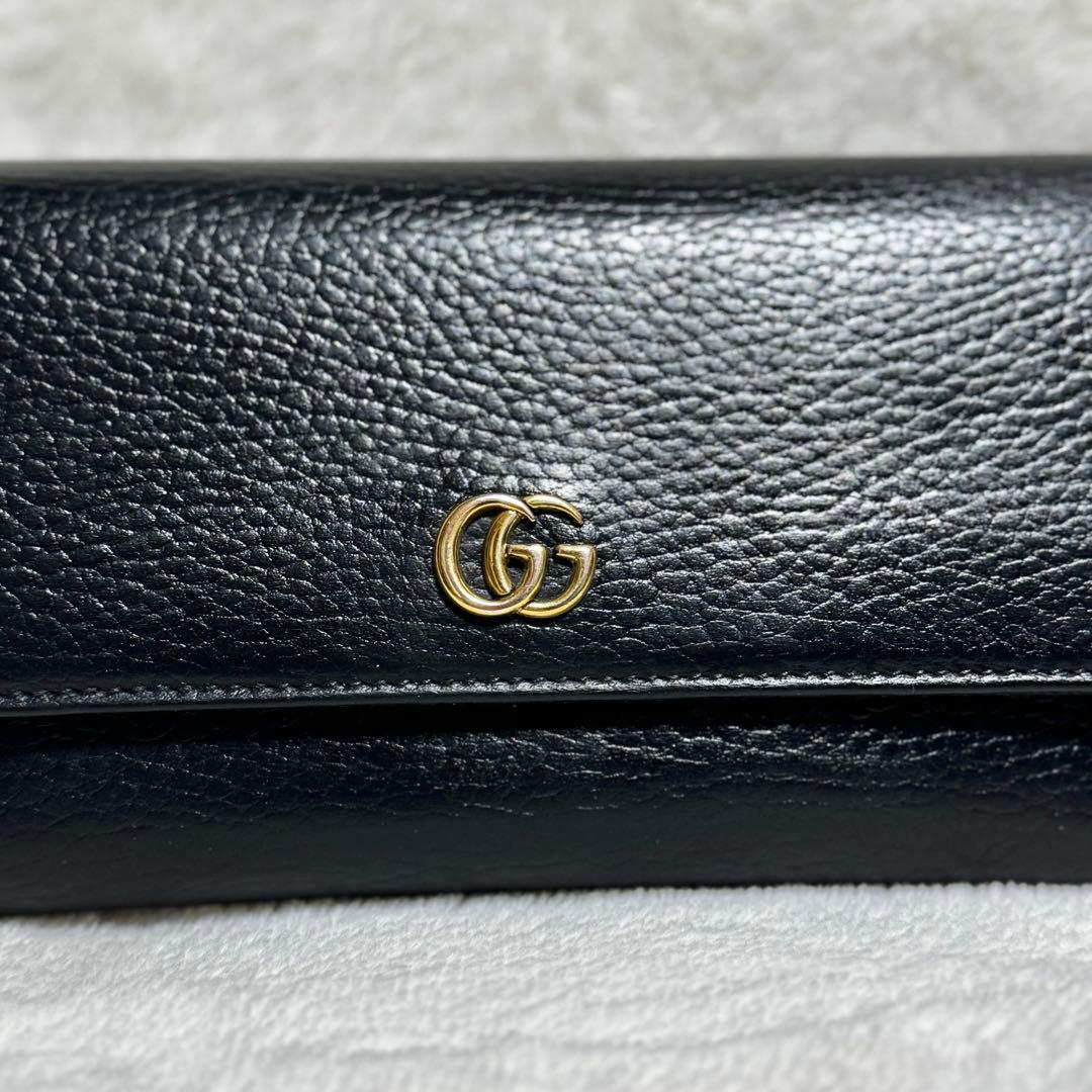 GUCCI グッチ長財布　ダブルG コンチネンタルウォレット　バイカラー