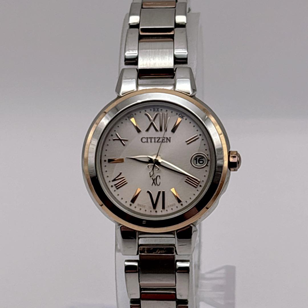 CITIZEN シチズン xC クロスシー H058 ピンク 文字盤 稼働品