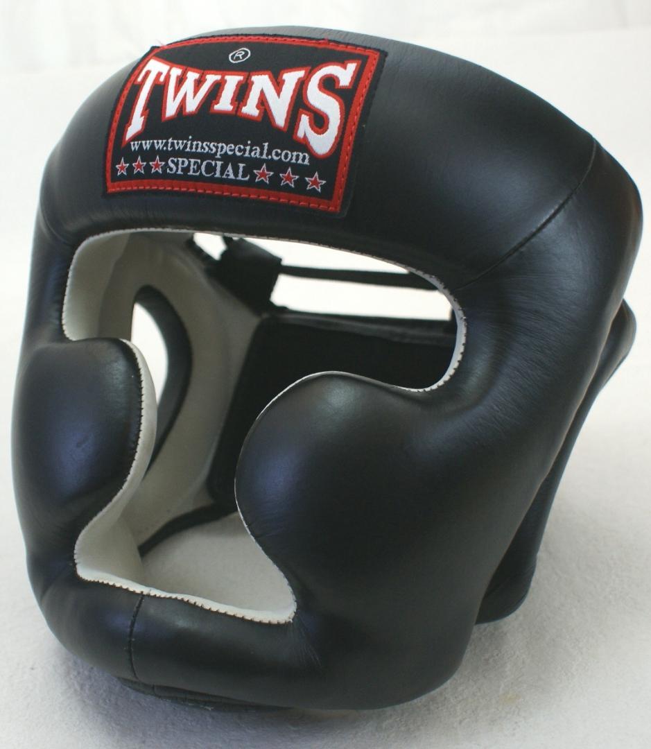 TWINS ヘッドギア 黒 ヘッドガード ボクシング L