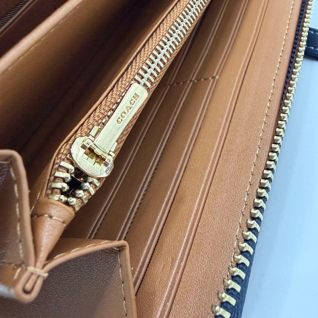 コーチ 長財布 シグネチャー COACH 財布 ブルー CH369 【未使用】