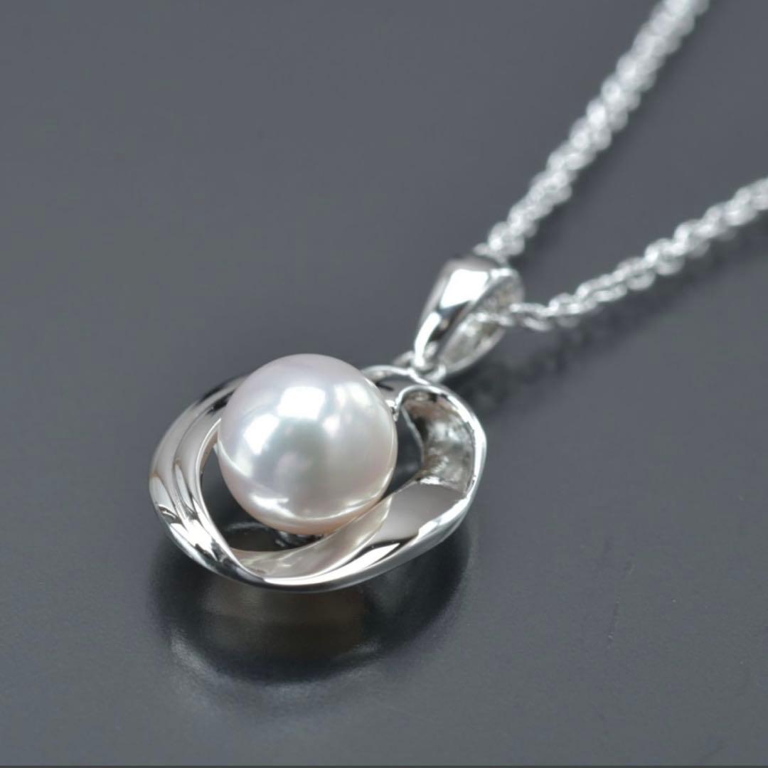 【新品】ミキモト真珠島 アコヤ真珠シルバーネックレス約7.2mmMIKIMOTO